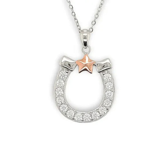 Mountain Creek Jewellery Stirling Silver Necklace with Cubic Zircona Star
