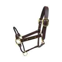Kentucky Horsewear Leather Rope Halter