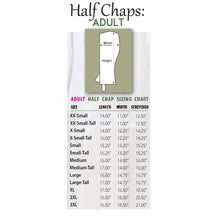 Adult Zipper Half Chaps