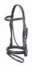 Academy Bridle Hanoverian Leather Black-HORSE: Bridles-Ascot Saddlery