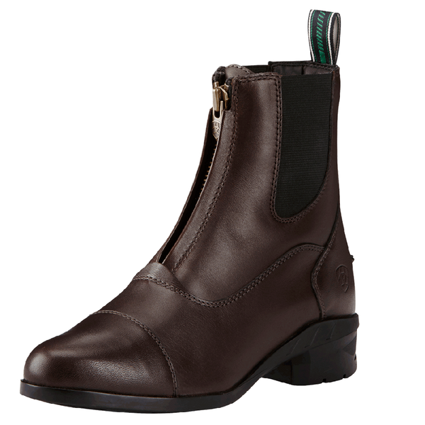 Ariat Boots Heritage Zip Iv Paddock Brown Ladies-FOOTWEAR: Equestrian Footwear-Ascot Saddlery