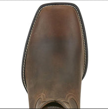 Ariat Roper Boots Heritage Wide Square Toe Brown Mens-FOOTWEAR: Western & Roper Boots-Ascot Saddlery