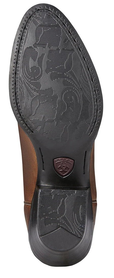 Ariat Western Boots Heritage Distressed Brown Ladies-FOOTWEAR: Western & Roper Boots-Ascot Saddlery