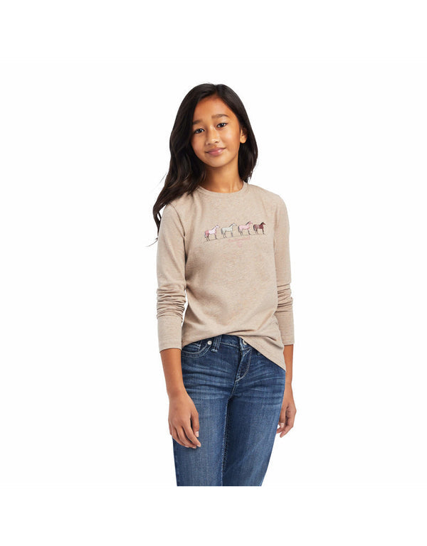 Ariat Yth Different Colour LS Tee Banyan Bark