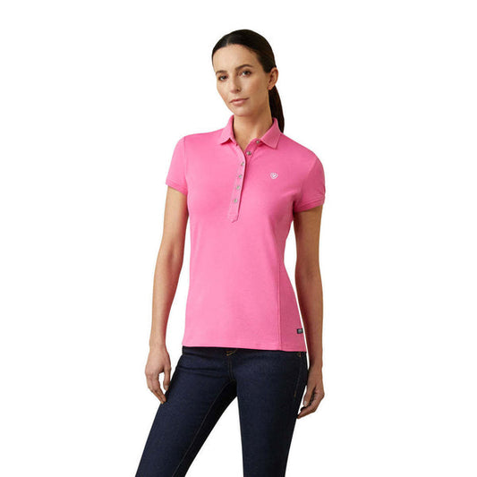 Ariat Womans Prix 2.0 Polo Carmine Rose