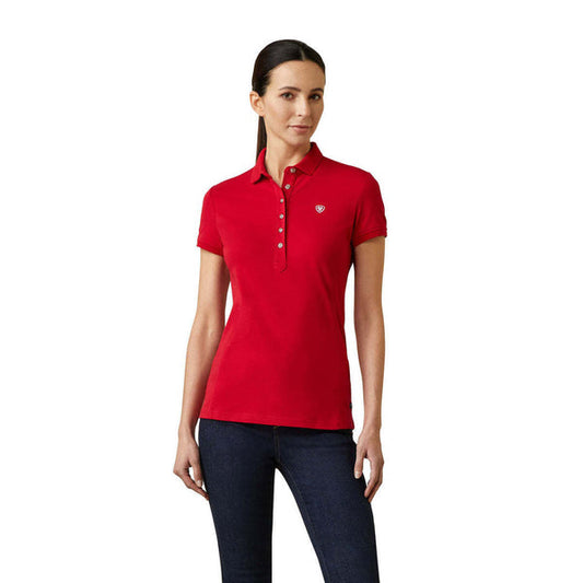 Ariat Womens Prix 2.0 Polo Red