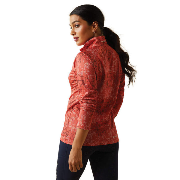 Ariat Sunstopper 2.0 1/4 Zip Burnt Sienna