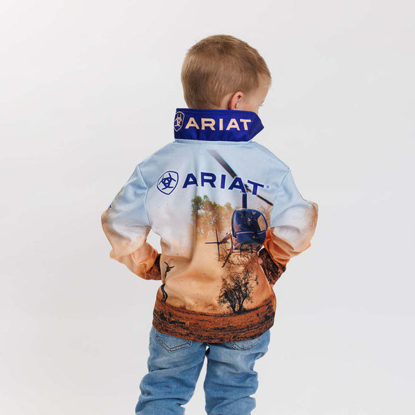 Ariat Kids Fishing Shirt Helimuster