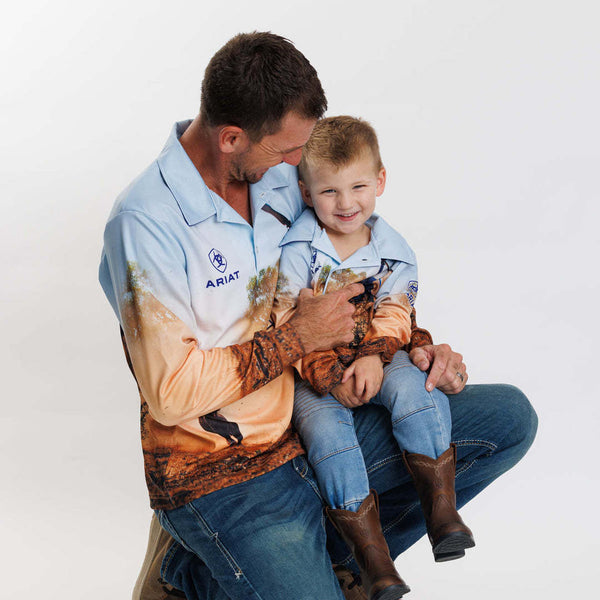 Ariat Kids Fishing Shirt Helimuster