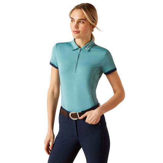 Ariat Wms Bandera 1/4 Zip SS Polo
