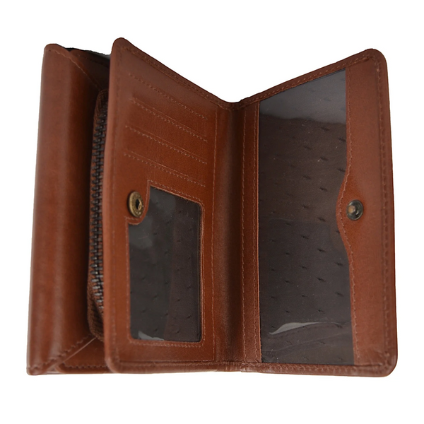 TC Cootamundra Zip/snap Wallet Tan