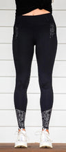 Bare Equestrian Performance Riding Tights Black Python-CLOTHING: Jodhpurs & Breeches Ladies-Ascot Saddlery