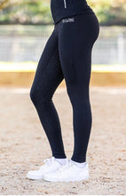 Bare Equestrian Thermo Fit Winter Performance Riding Tights Black-CLOTHING: Jodhpurs & Breeches Ladies-Ascot Saddlery