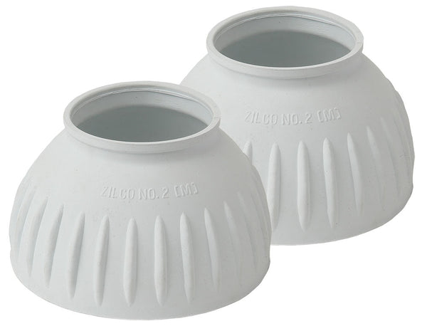 Bell Boots Ribbed White-HORSE: Horse Boots-Ascot Saddlery