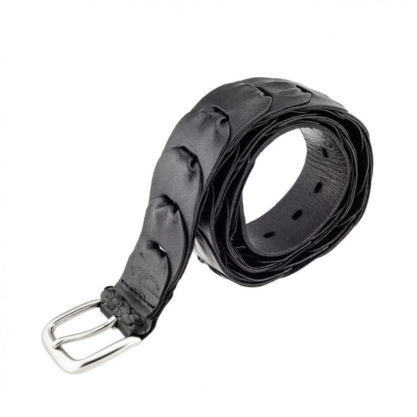 Barmah Kangaroo Leather Belt Black 32"