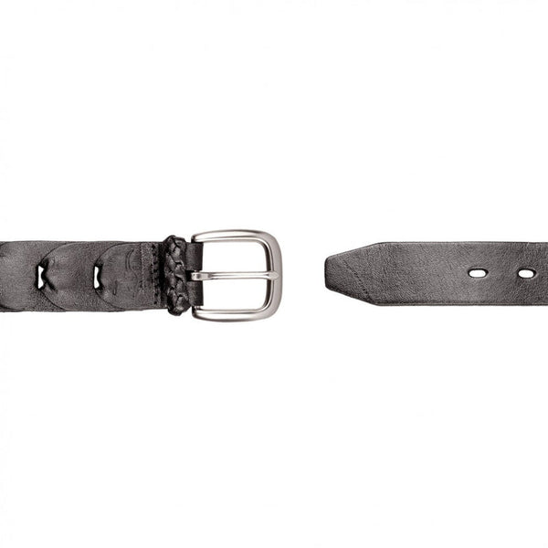 Barmah Kangaroo Leather Belt Black 32"