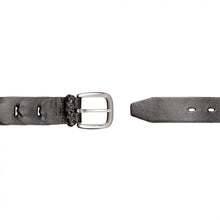 Barmah Kangaroo Leather Belt Black 32
