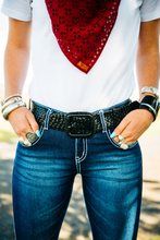 Hitchley & Harrow Black Leather Plaited Belt