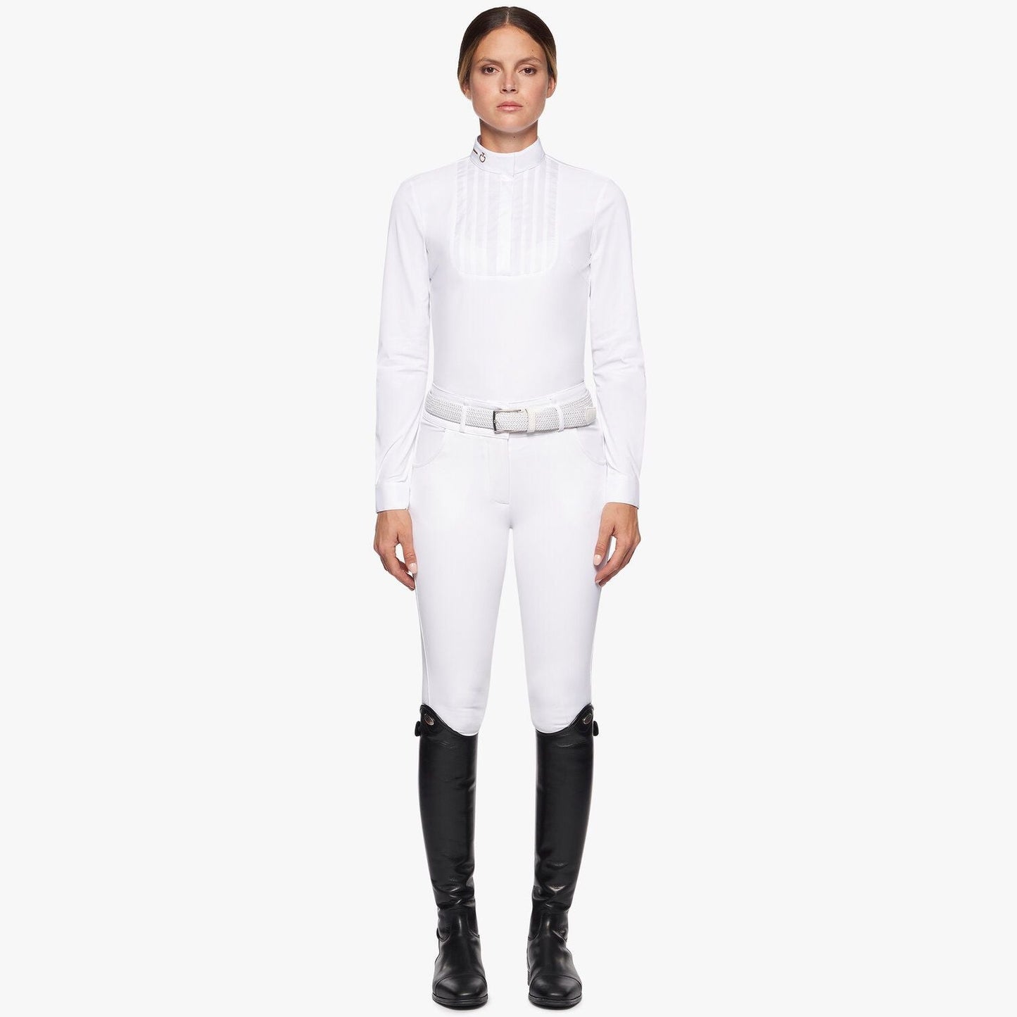 Cavalleria Toscana Revo Pleated Cotton Bib Competition Shirt