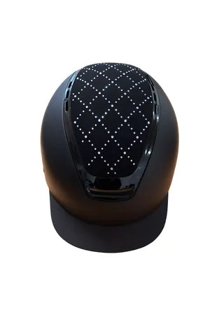 Eurohunter Cattai Crossed Crystal Helmet Black