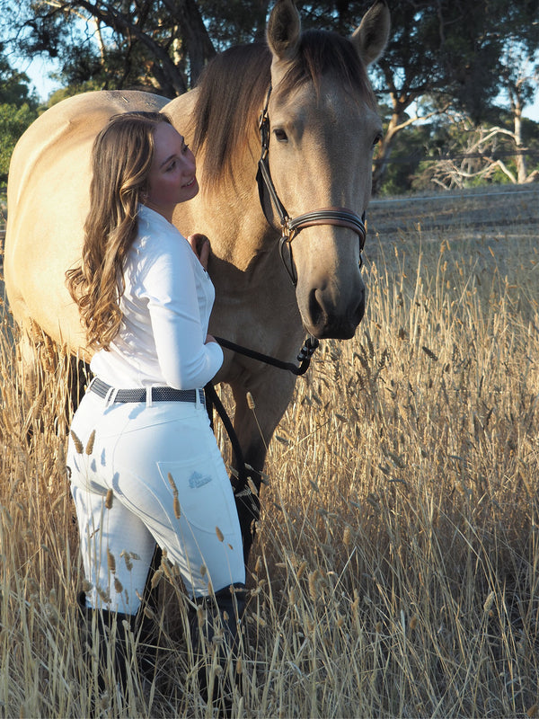 Vanilla Cream Denim Breeches