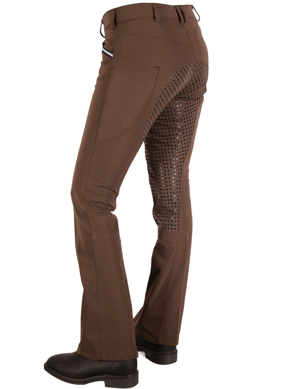 CoolMax Bootleg Riding Pants - Black. Choose Your Length and Silicone Option.