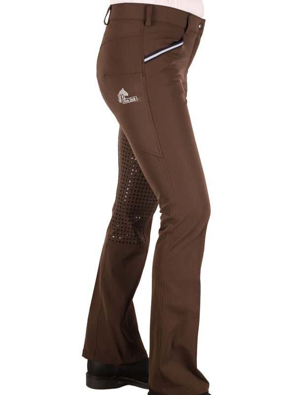 CoolMax Bootleg Riding Pants - Black. Choose Your Length and Silicone Option.