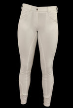 White Coolmax Breeches with Silicone seat grip. Sizes 6 to 28