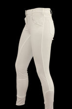 White Coolmax Breeches with Silicone seat grip. Sizes 6 to 28