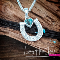 Horseshoe Keepsake Memorial Necklace 2