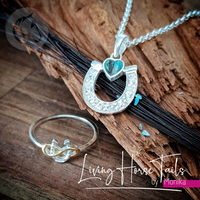Horseshoe Keepsake Memorial Necklace 2