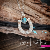 Horseshoe Keepsake Memorial Necklace 2