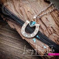 Horseshoe Keepsake Memorial Necklace 2