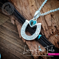 Horseshoe Keepsake Memorial Necklace 2