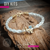 DIY Kit for Horsehair Bracelet. Make your own (Style LV)