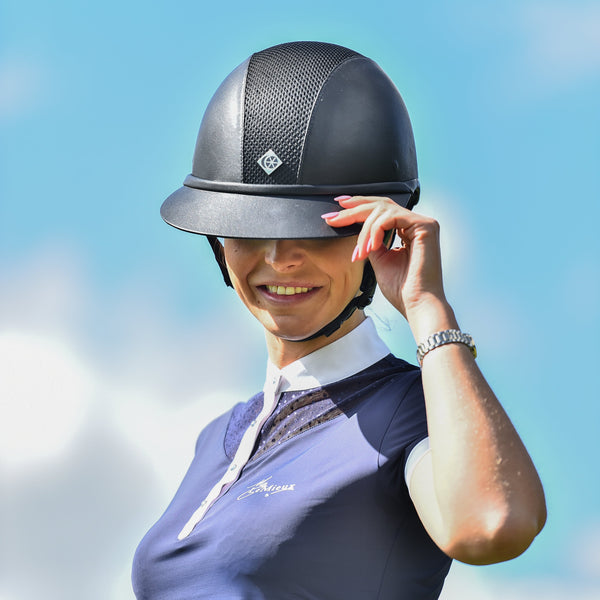 Charles Owen Leather Look SP8 Plus Helmet