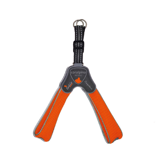 Coralpina Cinquetorri Dog Harness Orange-Dog Collars & Leads-Ascot Saddlery