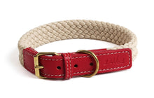Da Vinci Giovanna Flat Rope Collar Grey-Dog Collars & Leads-Ascot Saddlery