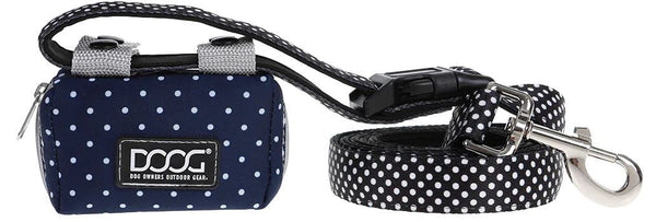 Doog Walkie Pouch Stella Navy With White Polka Dot-Dog Walking-Ascot Saddlery