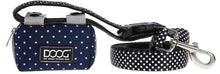 Doog Walkie Pouch Stella Navy With White Polka Dot-Dog Walking-Ascot Saddlery