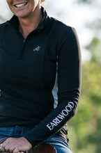 Earlwood Ava Sunshirt Long Sleeve Black & Grey-CLOTHING: Clothing Ladies-Ascot Saddlery
