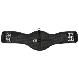 Equiprene Pressure Eze Dressage Girth Elastic Black-HORSE: Girths-Ascot Saddlery