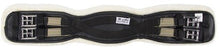 Equiprene Wool Lined Dressage Girth Elastic Black-HORSE: Girths-Ascot Saddlery
