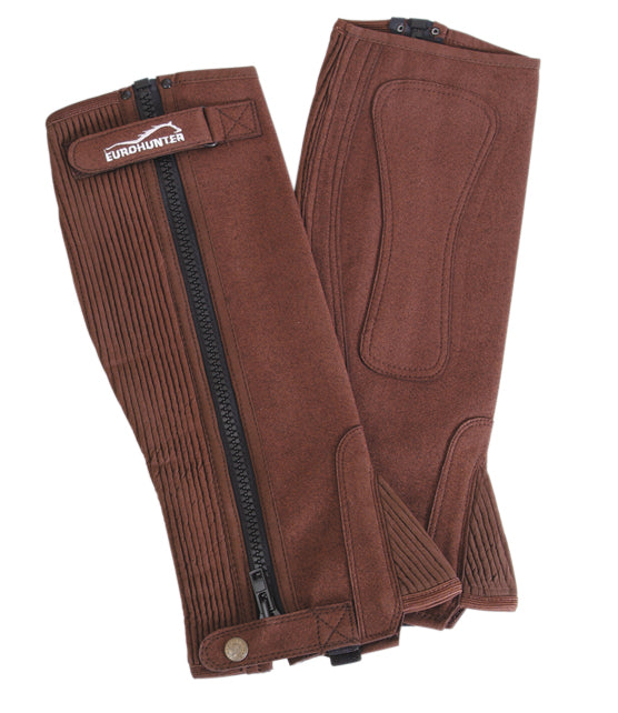 Eurohunter Chapette Clarino Brown-RIDER: Chapettes & Gaiters-Ascot Saddlery