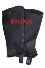 Eurohunter Chapette Leather Brown-RIDER: Chapettes & Gaiters-Ascot Saddlery