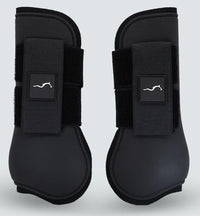 Eurohunter Horse Boots Tendon Black-HORSE: Horse Boots-Ascot Saddlery