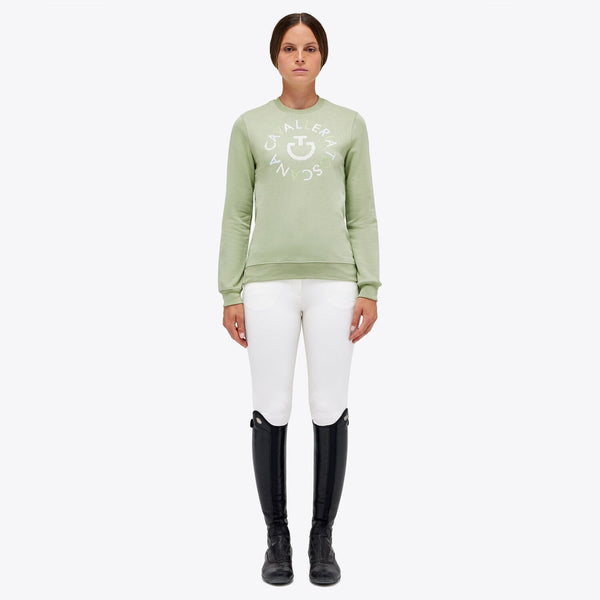 Cavalleria Toscana Pixel Stitch Orbit Crew Neck