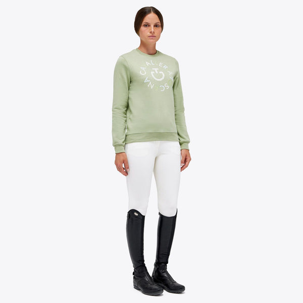 Cavalleria Toscana Pixel Stitch Orbit Crew Neck