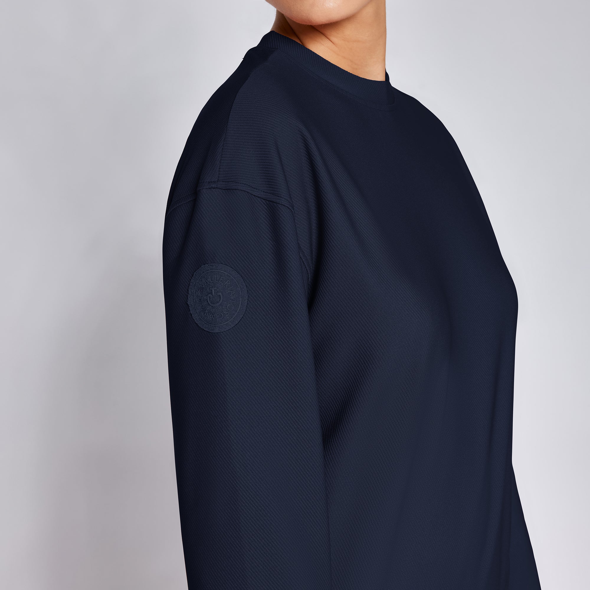 Cavalleria Toscana Diagonal Weave Crew Neck