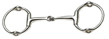 Gag Snaffle Eggbutt Jointed Mouth Stainless Steel-HORSE: Bits-Ascot Saddlery